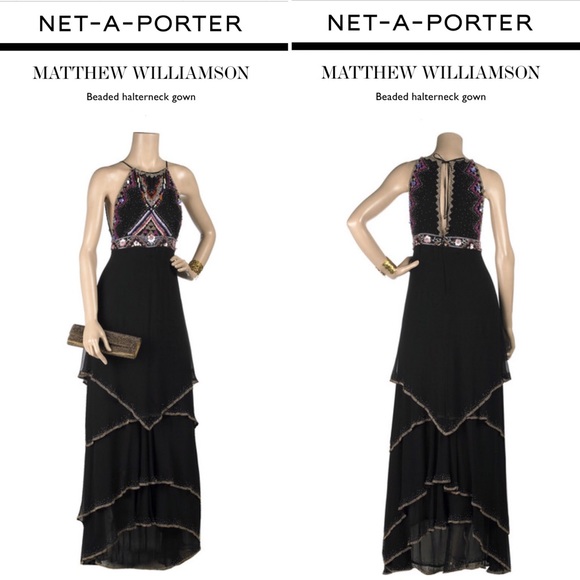 NWT 100% Silk MW Evening Gown (UK8/US4) - Picture 2 of 8